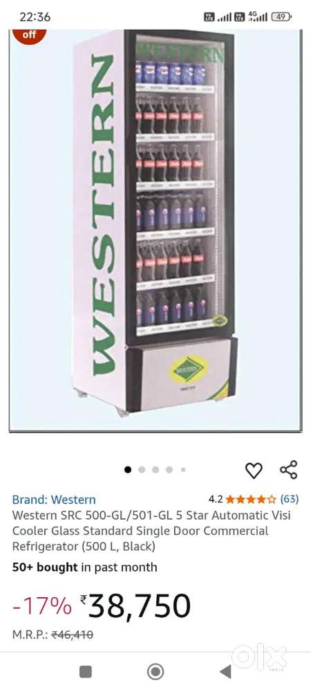 Western freeze 300lt