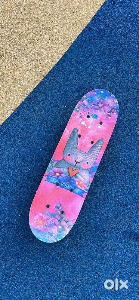 Skateboard kids pink