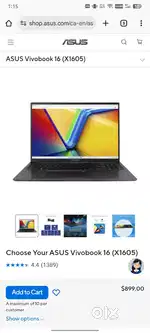 Asus vivobook 16