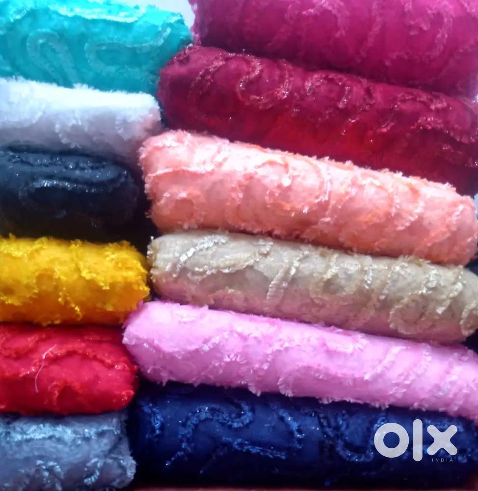 All over jaal work net fabric