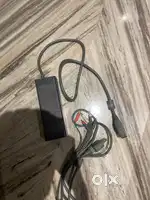 Microsoft Xbox 360 fat console power adapter and AV cable