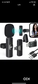Wireless Lapel for YouTube, Vlogging, Recording For Android/iPhone/1