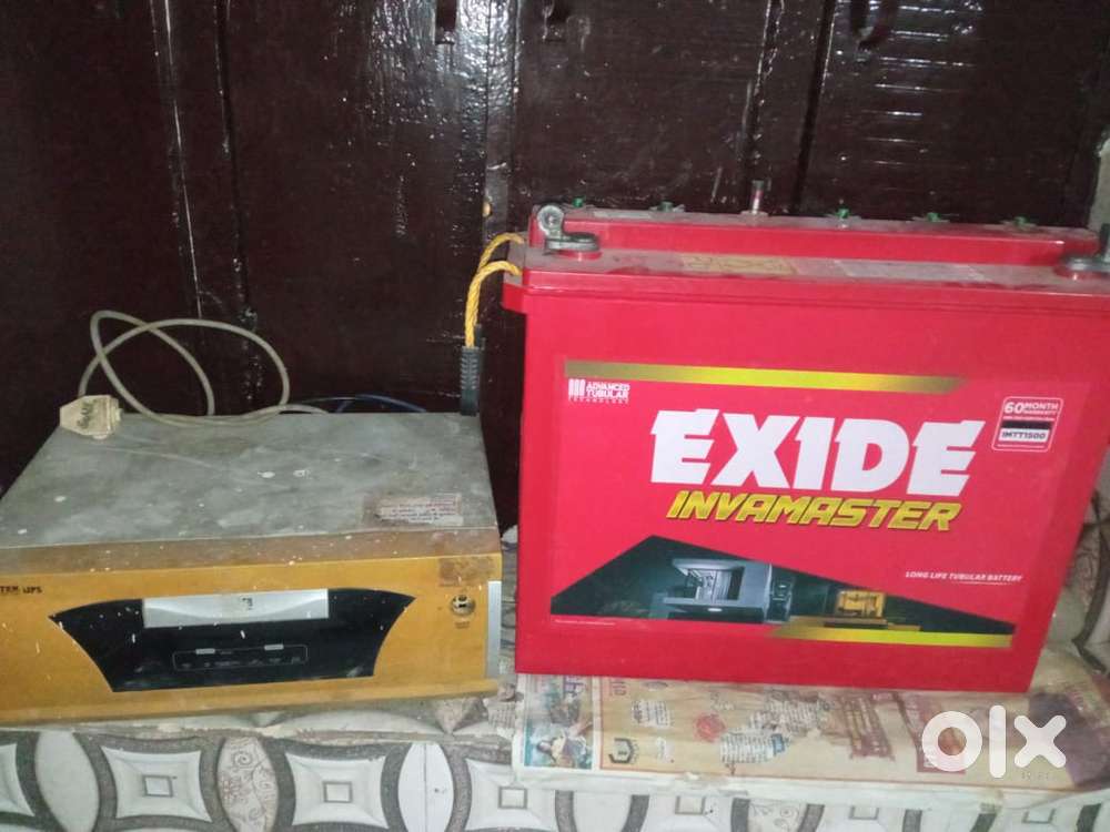 Microtek 800 VA inverter with exide battery with bill.