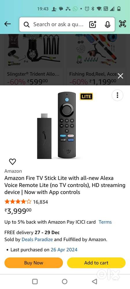 Amazon fire stick 4k