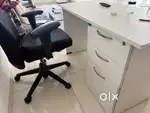 Selling 3 year old Office table with drawer and office chair