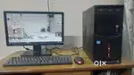 Dell Desktop screen with LG CPU,Mouse,Keyboard
