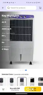 Hindware 85 L desert Air Cooler