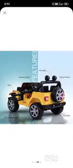 Children playing jeep one year old only