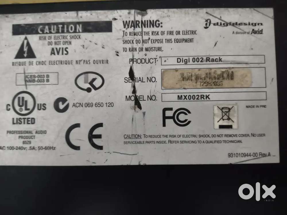 Digi002 rack model no MX002RK