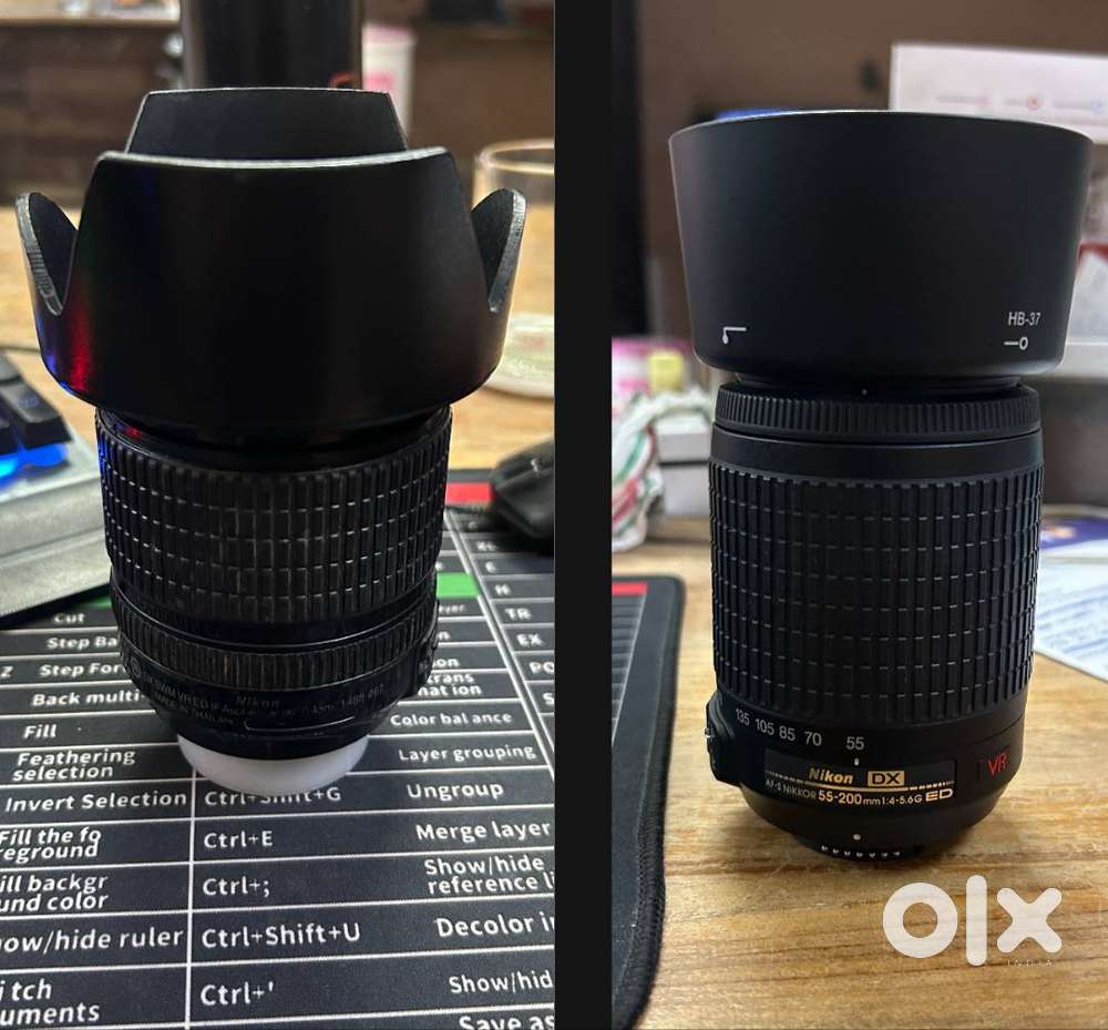 Nikon 18-105mm and 55-200mm VR lenses READ DESCRIPTION