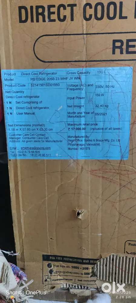 Godrej      selling fridge