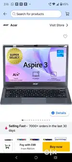 Acer laptop and canon printer