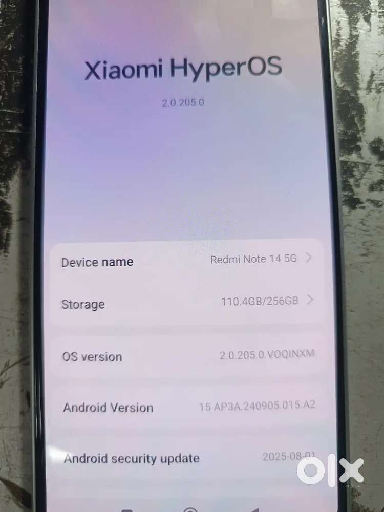 Redmi note 14 5g very good condition 8/256