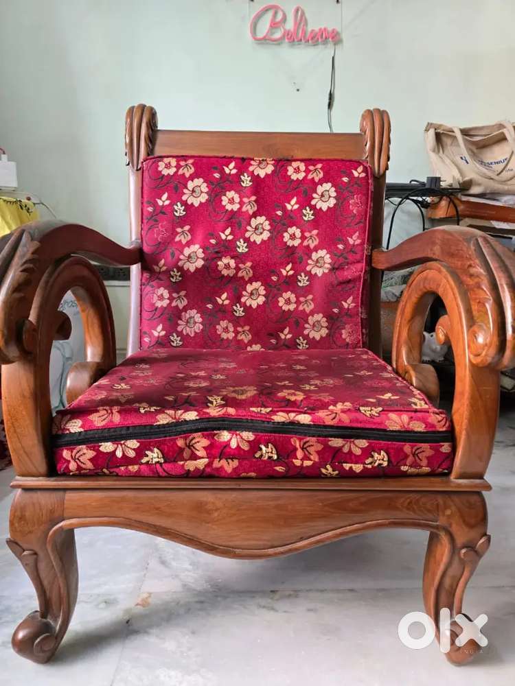 3 piece set of Pure Segun(Teak) Wood Sofa Set for Sale