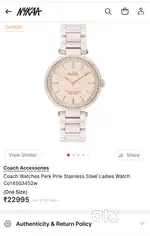 Unused Coach Watch Ceramic Park Pink watch