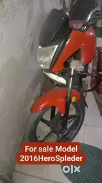 Hero motor cycle I smart red colour