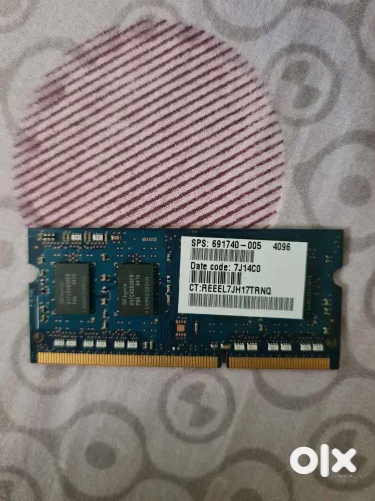 Laptop RAM 4GB & HP Wired Mouse