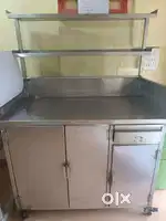 Pani puri, Chaat, Sandwich, restaurant counter with wheel