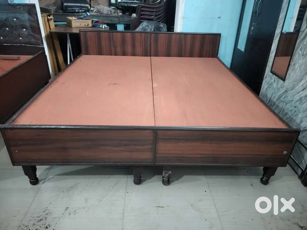 Wooden new standard height without storage double bed available