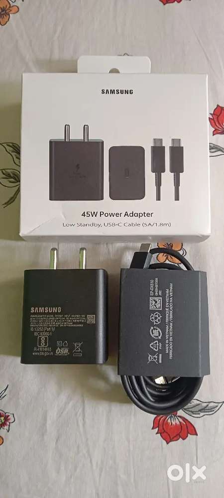 Original samsung charger 45 watts superfast charger