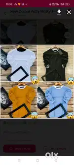 Fully matty t shirt for men 4 pcs