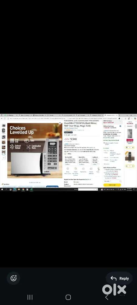 Panasonic oven