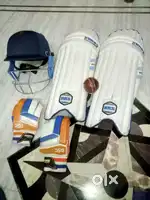 Cricket kits pads , helmet, and gloves one leather ball free