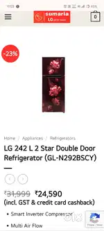 LG refrigerator