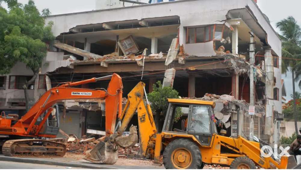 Old building demolition and scrap taker