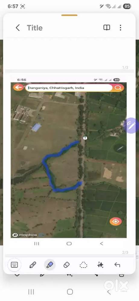 4.025 acre gram daganiya, durg se balod main road 680 ka front h...