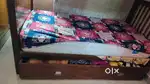 Carpenter made, full sturdy and strong.Kids bunk bed with storage,