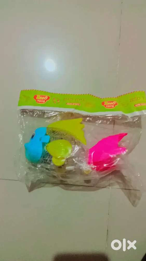 Toy fish car and red light