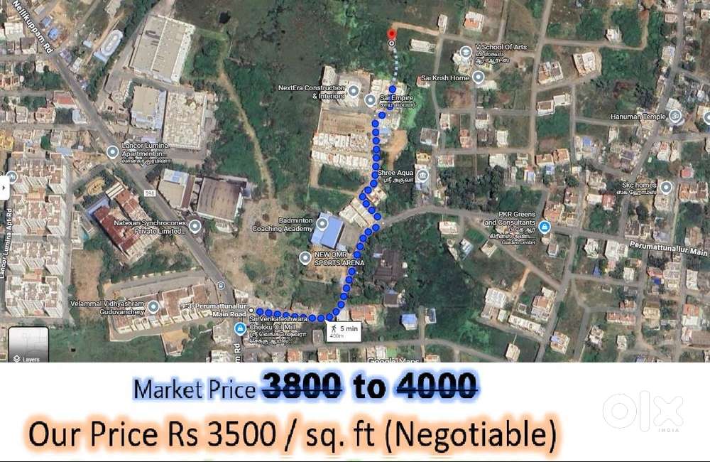 Velammal Vidhyashram Guduvanchery Just 400mtr Bank Loan 70% DTCP Plots