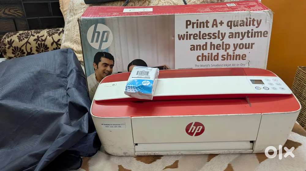 HP DeskJet 3777 All-in-One Printer – Excellent Condition + Ink
