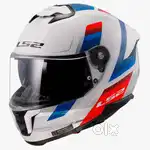 LS2 HELMET STREAM II FF320 VINTAGE WHITE BLUE RED-06 WITH PINLOCK