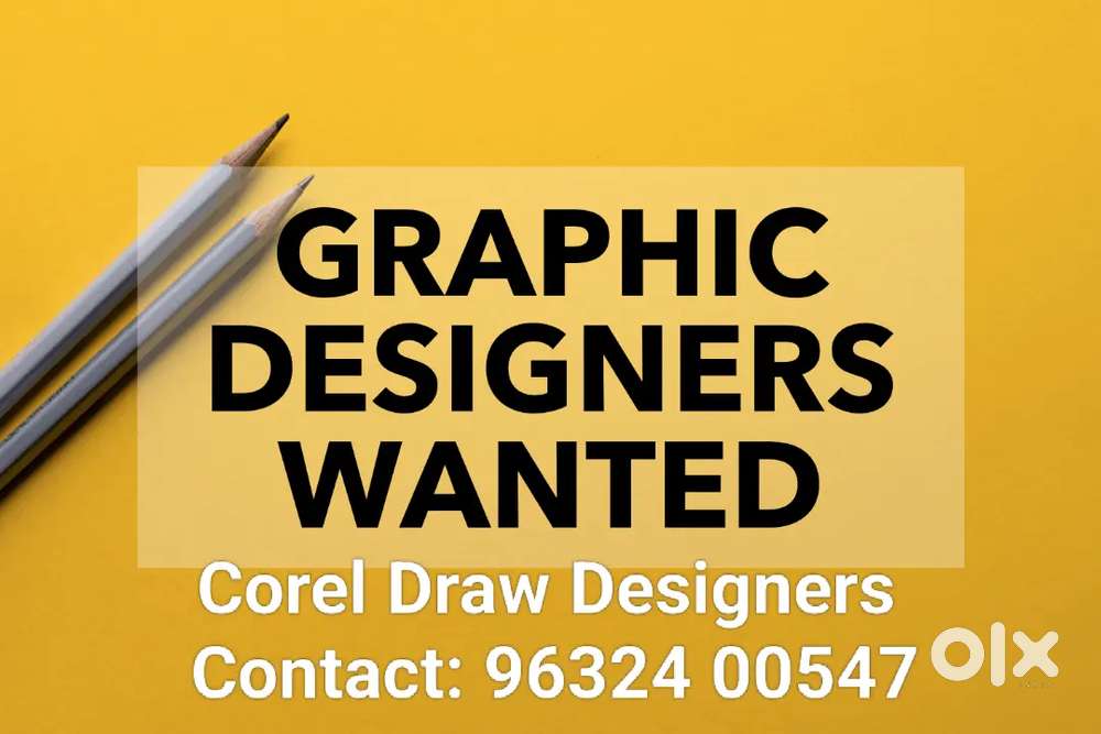 Corel Draw Designers and Machine operator