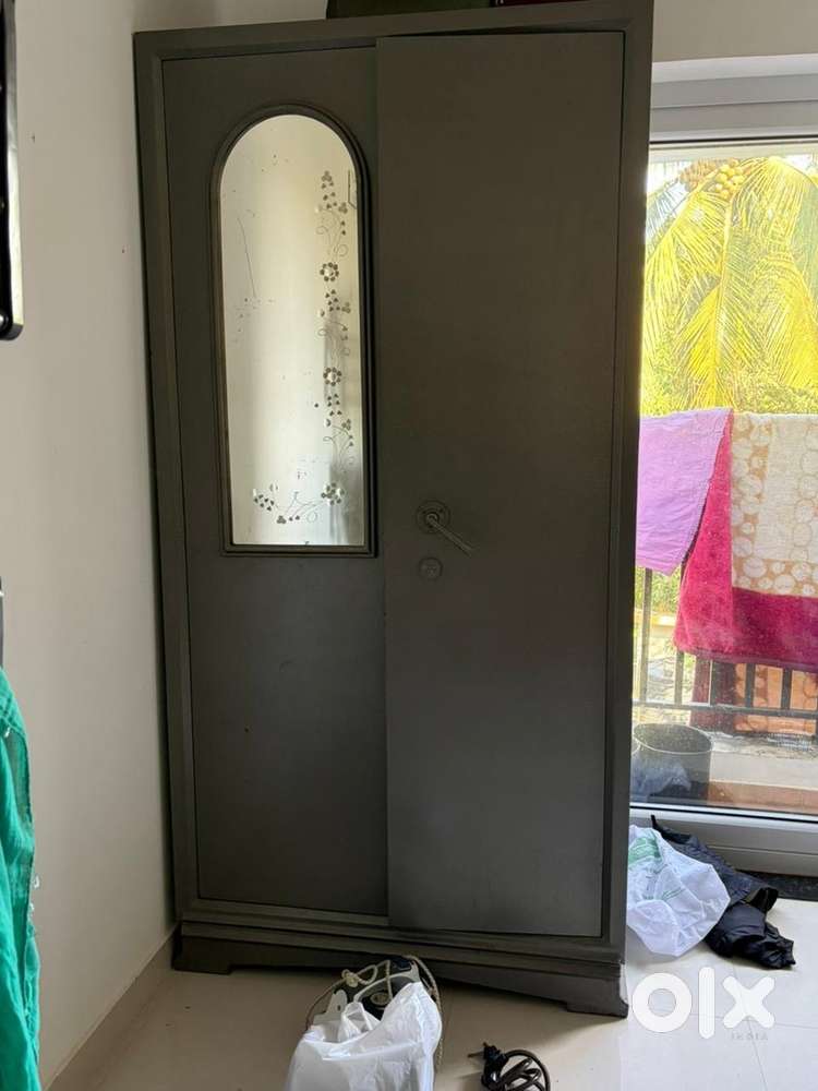 Queen bed + mattress, cupboard and 5chairs