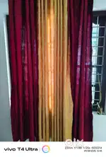 Fashion String Polyester 20Pieces Window Curtain Set, 5 Feet Long,
