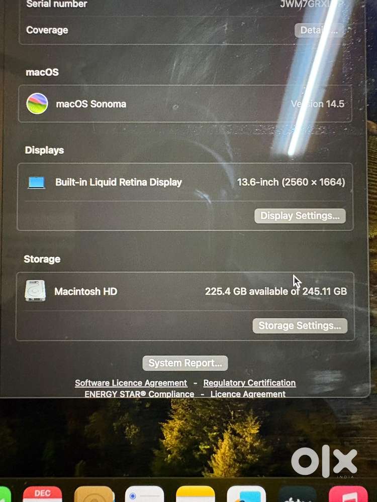 Apple macbook air M2 ,2022