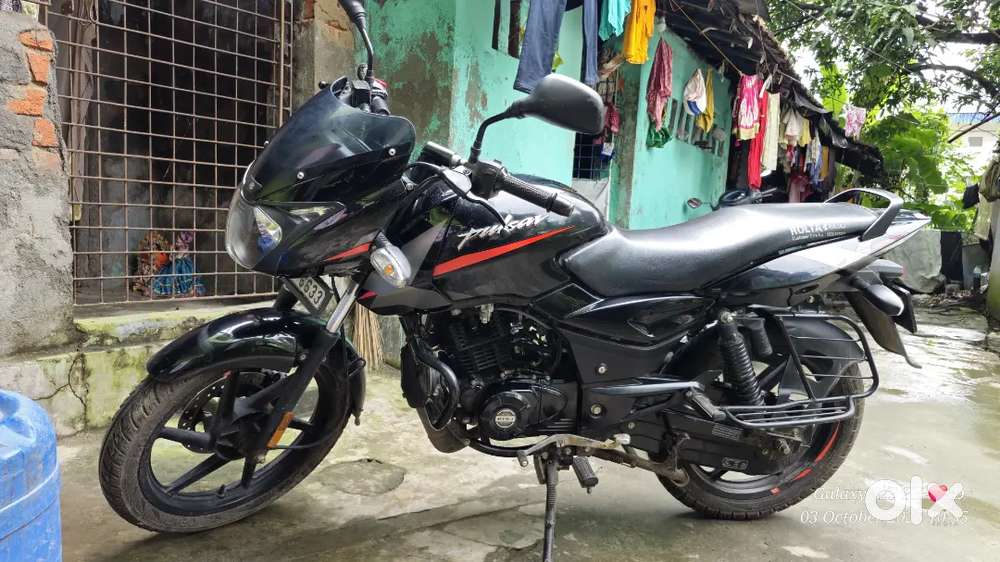 Bajaj Pulsar 125. Only 3 years age and driven by 3600 KM.