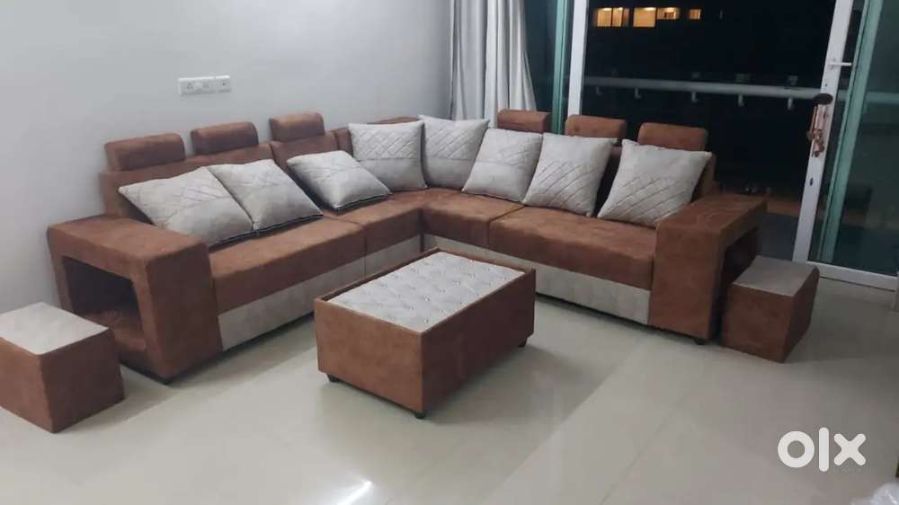 Brand new model l shape sofa set available in Starf furniture