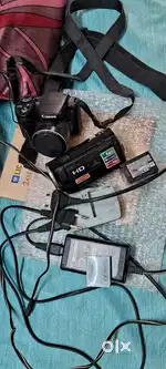 Sony HD video camera & still canon camera