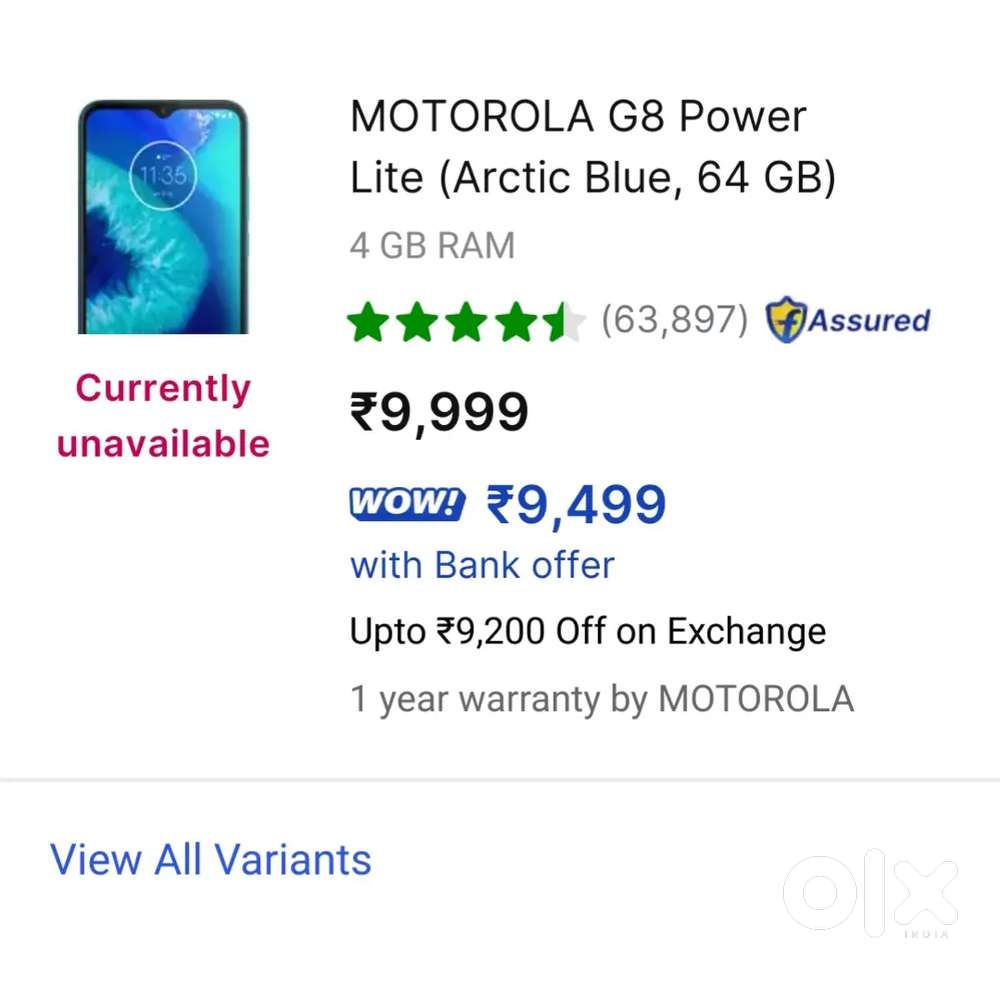 Moto G8 16MP 3Cams 8Cores 2Sim 4gb64gb Android Pixel Flagship