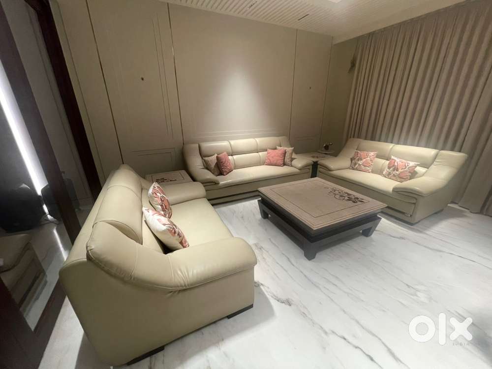 9 seater Sofa set with 1 center table, 2 side tables and 1 ottoman