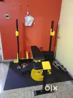 Multifunctional bench press with mat