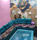 New luxury sofa with miror table