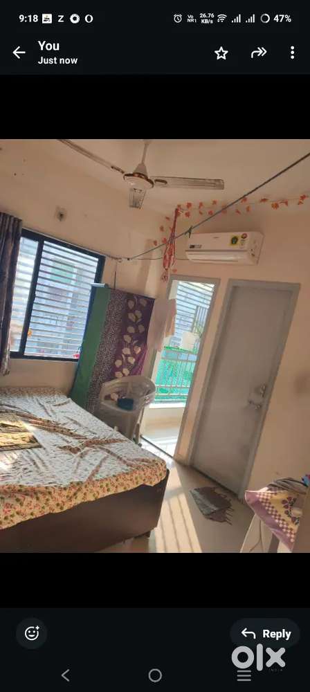 2bhk full furnished all pak jali, safe hose