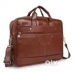 Leptop bag new leather beg