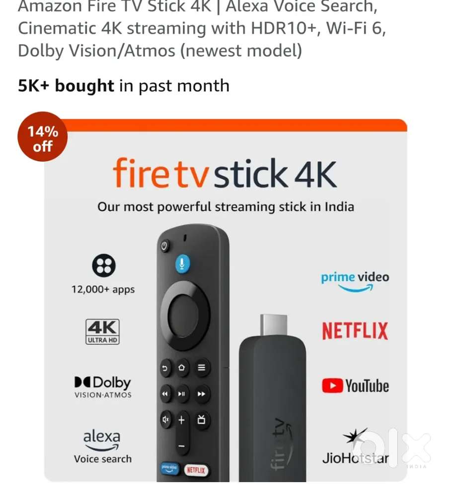 Amazon fire tv stick 4k+
