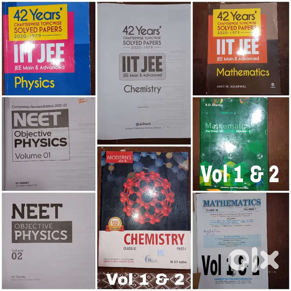 NEET, JEE, 12th, 11th and 10th books for sale[SECOND HAND, ALMOST NEW]